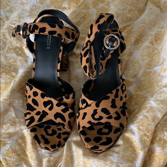 cheetah print platforms